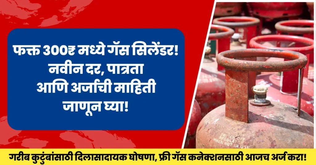 LPG cylinder at 300Rs under Ujjwala Yojana for BPL families